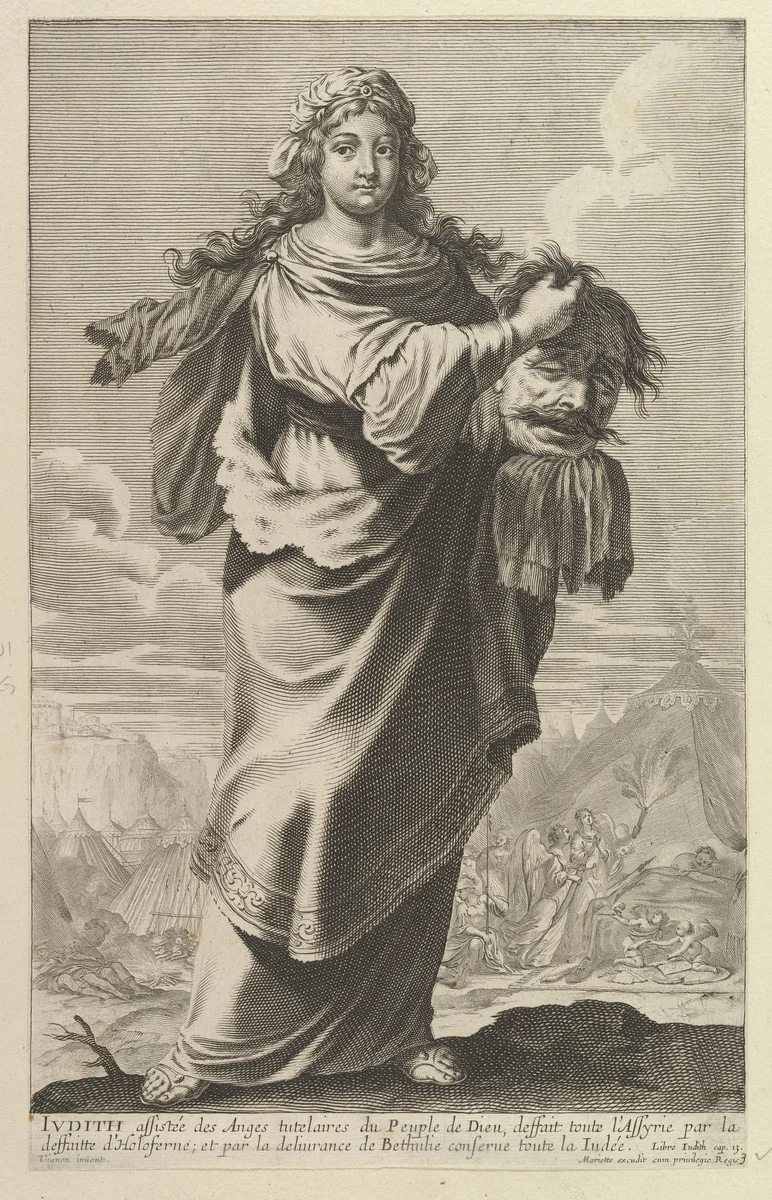 Judith by Gilles Rousselet, print, 1647