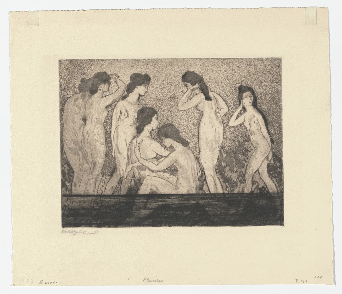 Pleiades by Arthur B. Davies, print, 1919