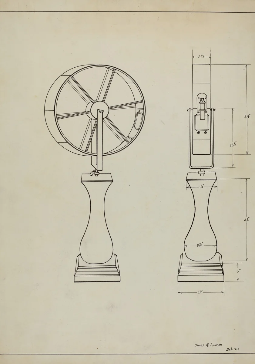 Lottery Wheel by James M. Lawson, index of american design, 1935-1942