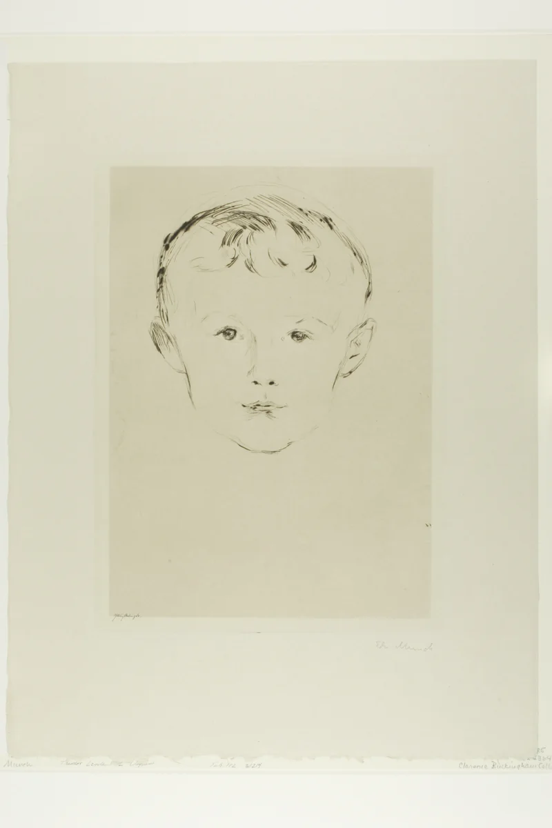 Theodor Linde by Edvard Munch, print, 1902