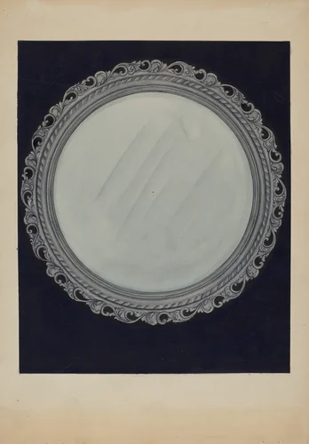 Picture Frame-Carved Wood by Natalie Simon, index of american design, 1936