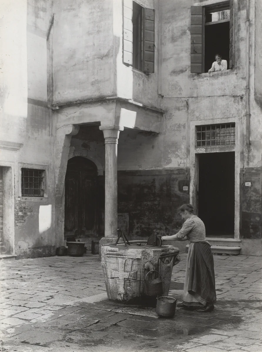 A Venetian Well by Alfred Stieglitz, photograph, 1894