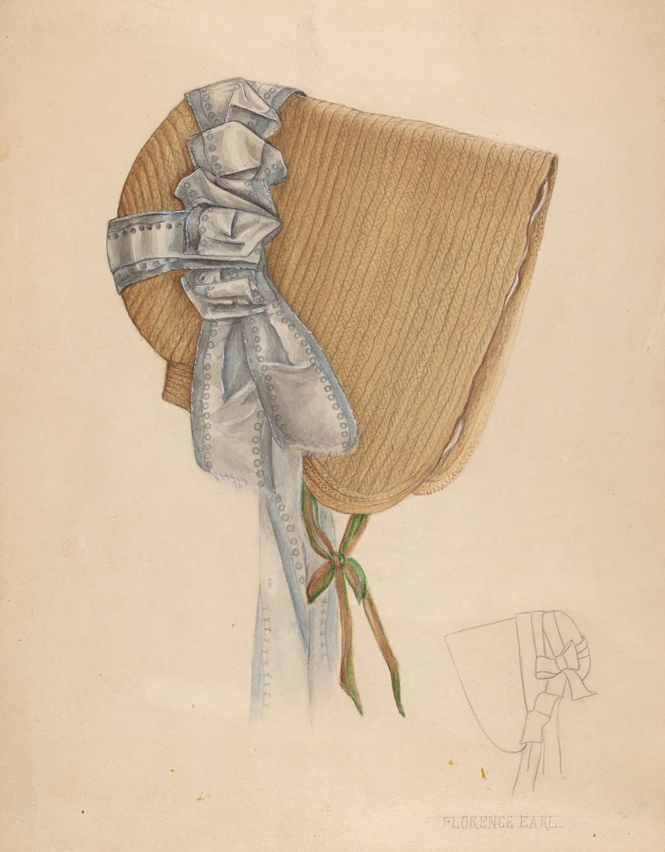 Bonnet by Florence Earl, index of american design, 1937