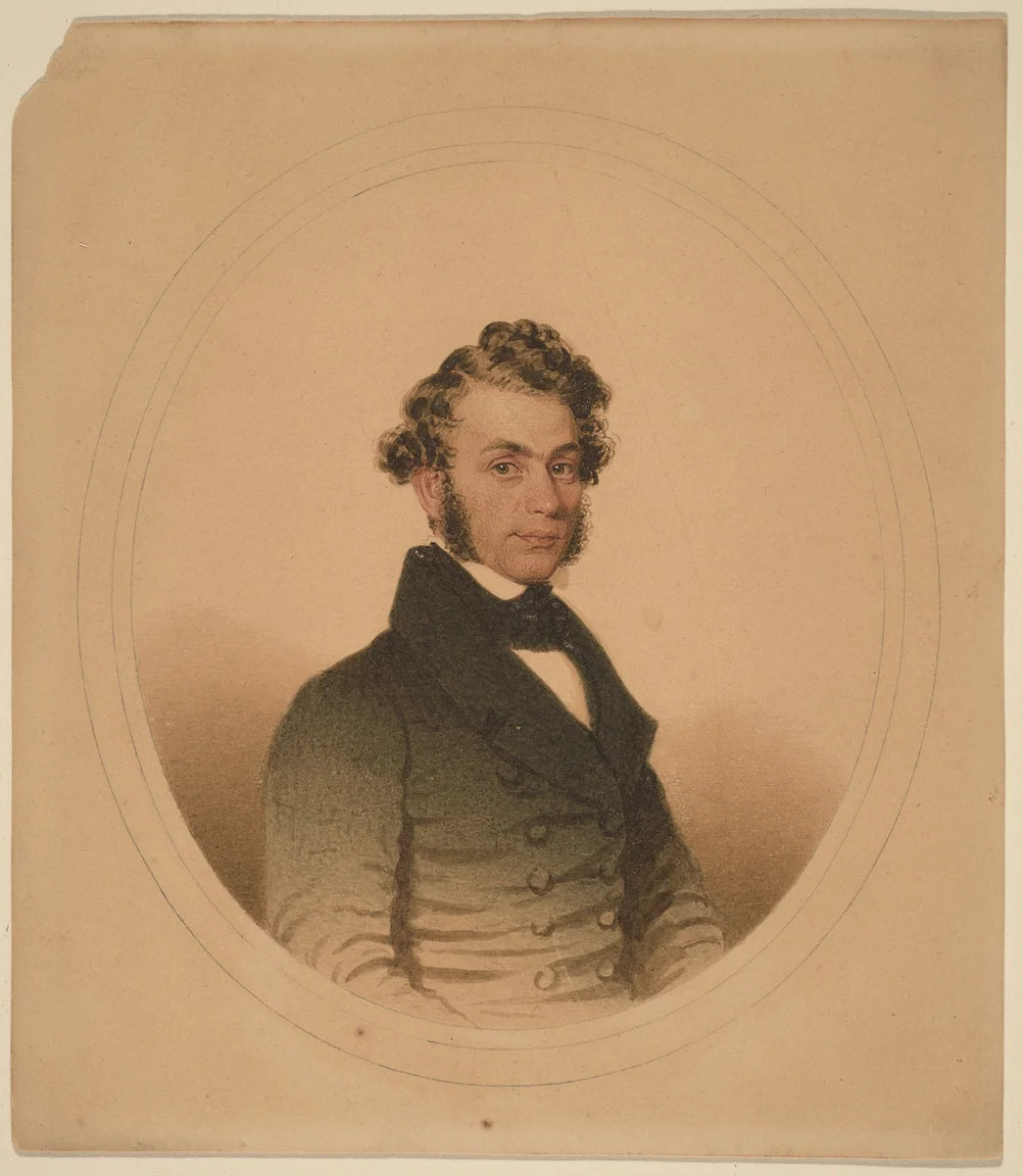 Unknown Yale Student by Charles Wesley Jarvis, drawing, 1812-1868