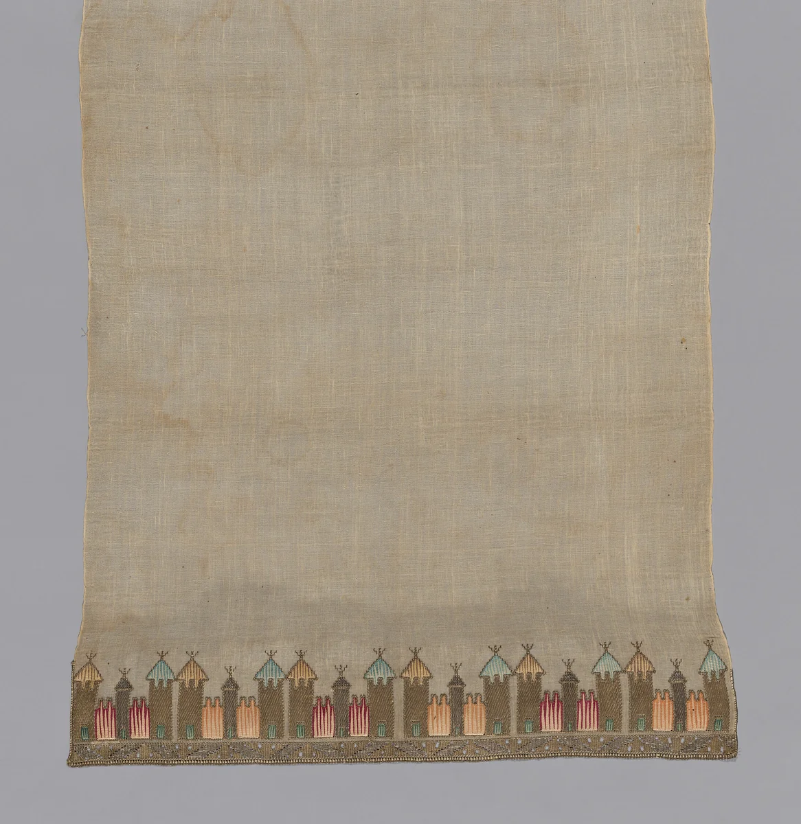 Towel or Napkin by Turkey, textile, 1801-1900