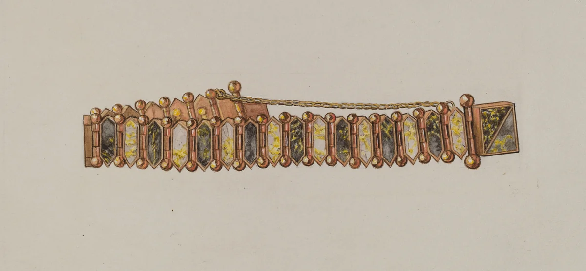 Bracelet by Gordena Jackson, index of american design, 1936