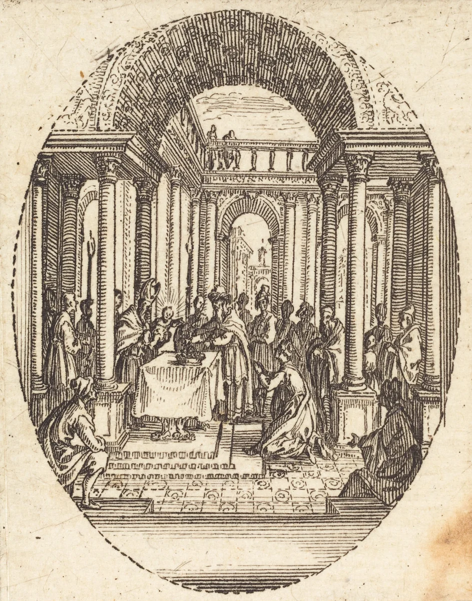 Presentation in the Temple by Jacques Callot, print, 1631