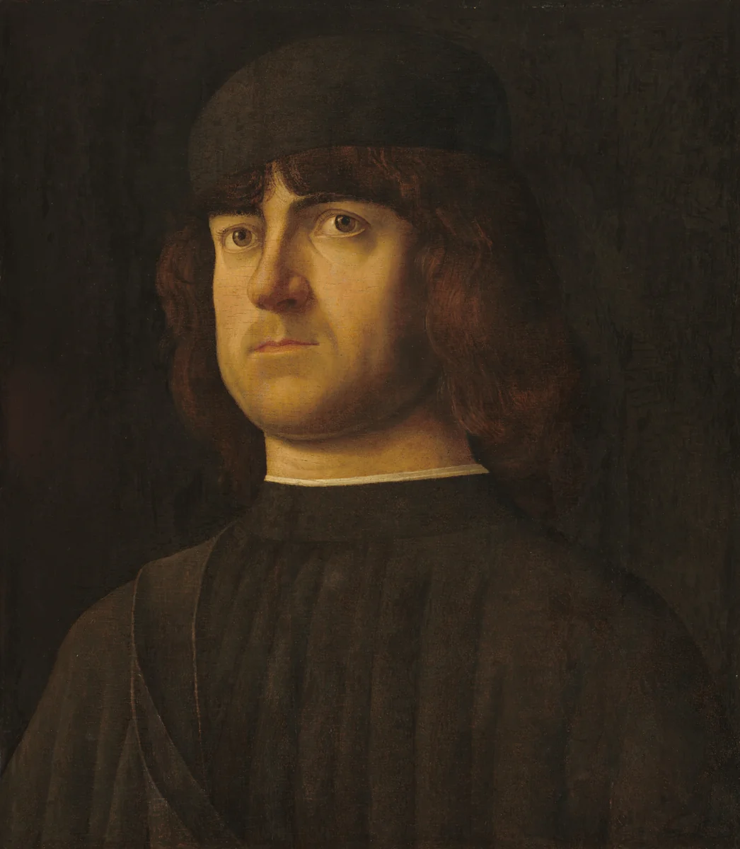 Portrait of a Man by Alvise Vivarini, painting, 1495