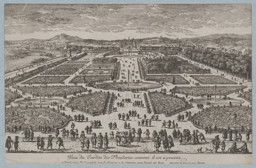 The Tuileries Garden by Adam Perelle, print, 1675-1685