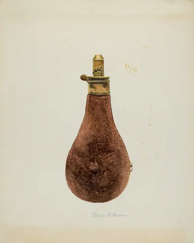 Powder Horn by Marius Hansen, index of american design, 1937