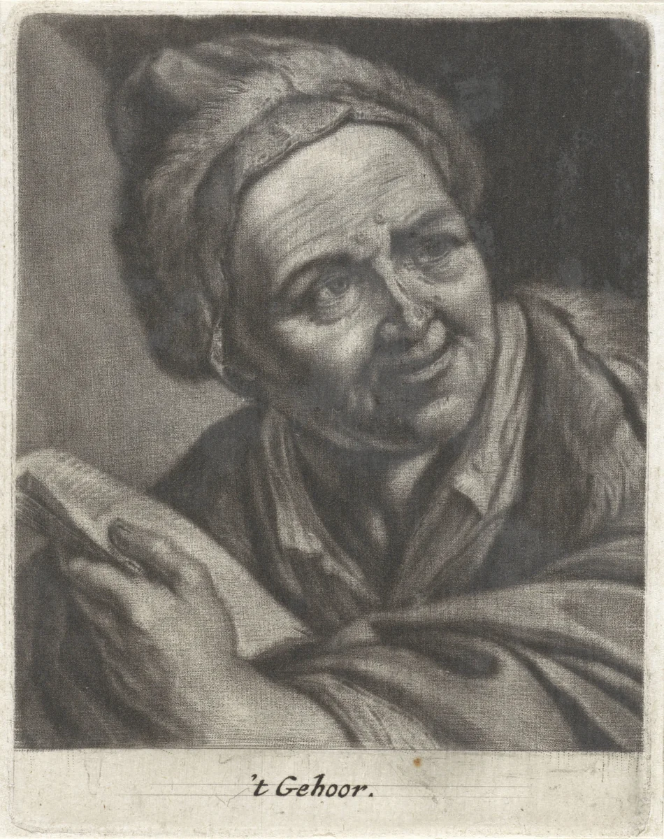Het gehoor by Jacob Toorenvliet, print, 1651-1719