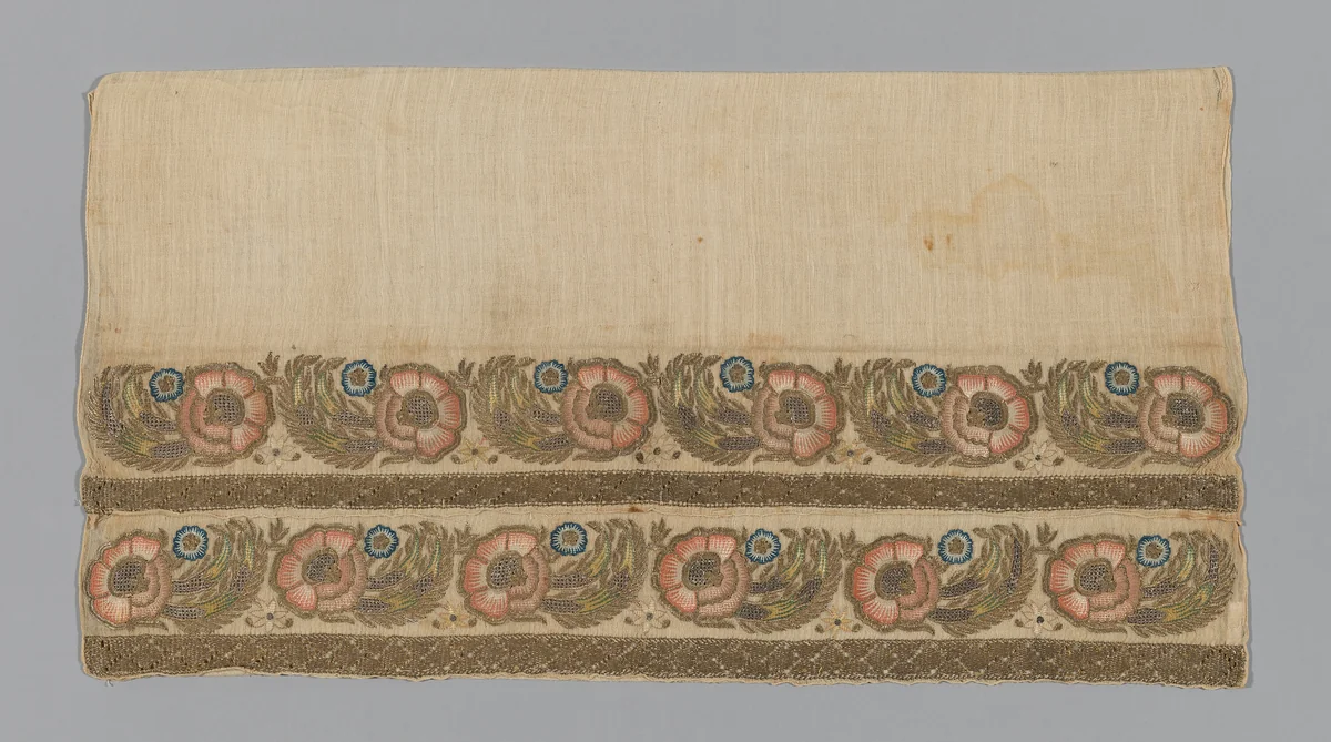Towel or Napkin (Altered) by Turkey, textile, 1801-1900