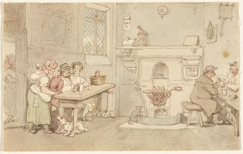Ale House by Thomas Rowlandson, painting, 1776-1827