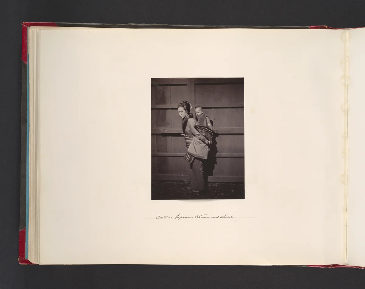 Costume Japanese Woman and Child by John Thomson, photograph, 1865