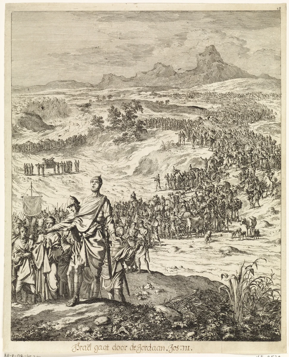 Overtocht over de Jordaan by Jan Luyken, print, 1708