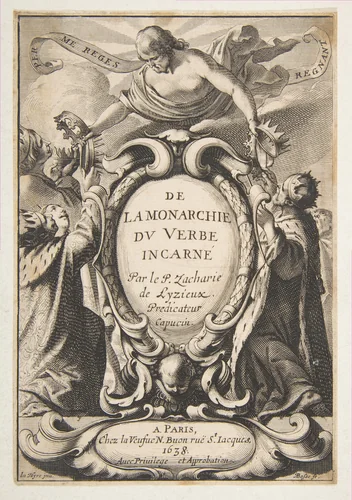 Title-page: De la Monarchie du Verbe incarné by Abraham Bosse, print, 1638