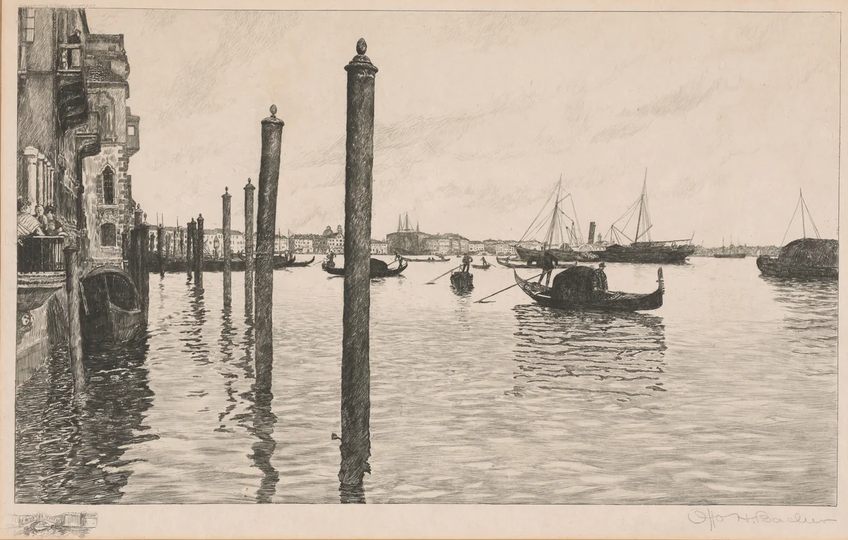 Canal Grande, Venice by Otto Henry Bacher, print, 1888