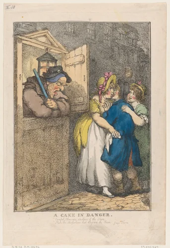 A Cake in Danger by Thomas Rowlandson, print, 1806