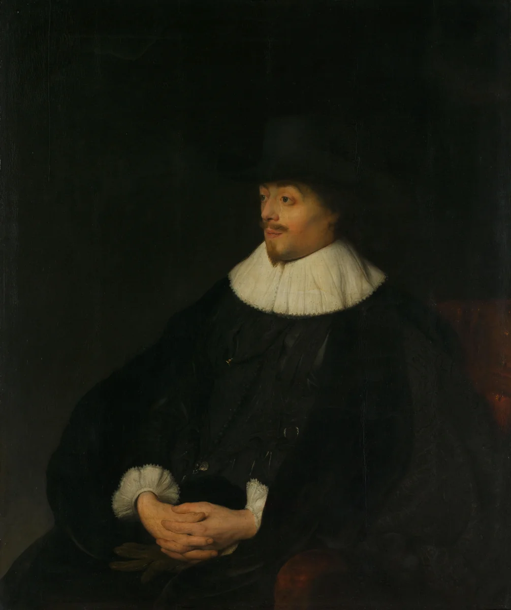 Portrait of Constantijn Huygens by Jan Lievens, painting, 1628-1629