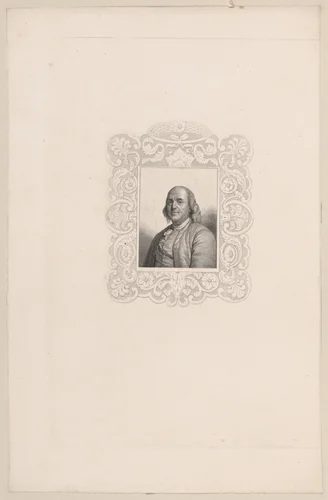 Portrait of Benjamin Franklin by Joseph Siffred Duplessis, print, 1780-1820