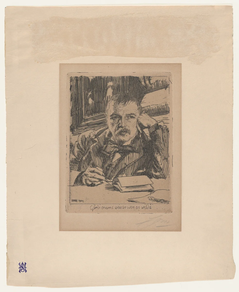 Self-Portrait by Anders Zorn, print, 1904