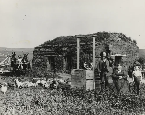 James McCrea Sod Home by Solomon D. Butcher, photograph, 1888