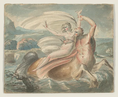 The Abduction of Deianira by William Hamilton, drawing, 1770-1780