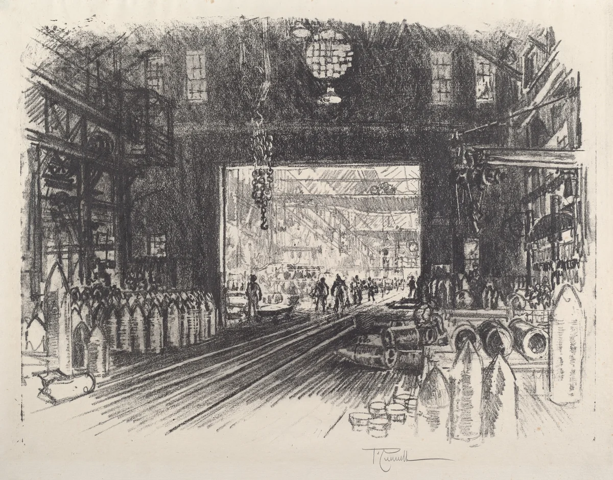 Shell Factory, No.II by Joseph Pennell, print, 1917