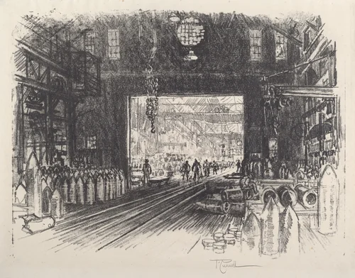 Shell Factory, No.II by Joseph Pennell, print, 1917