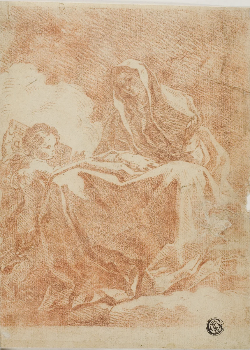 Mater Dolorosa by Pierre Hubert Subleyras, drawing, 1700-1799
