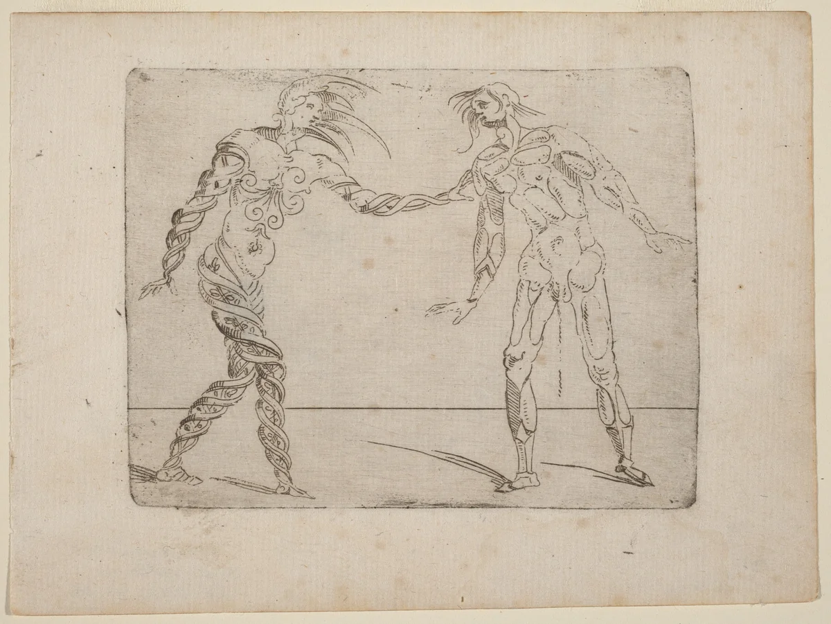 From "Bizzarie di varie Figure" by Giovanni Battista Bracelli, print, 1624