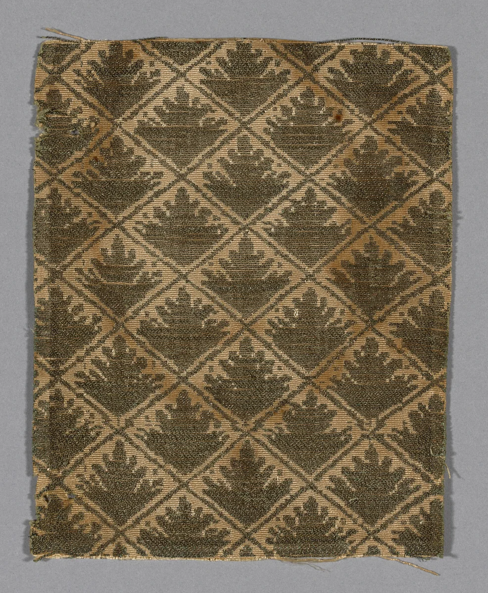 Fragment by Italy, textile, 1601-1700