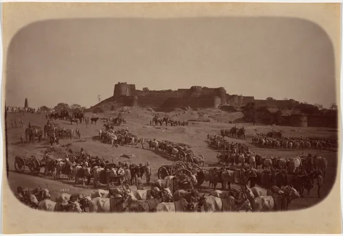 Elephant Battery, Jhansi by Raja Deen Dayal, photograph, 1887
