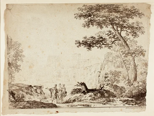 Roman Landscape by Ferdinand, print, 1800-1849