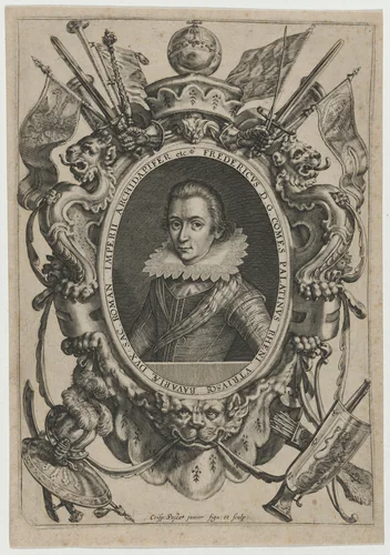 Frederick V, Elector Palatine, King of Bohemia by Crispijn van de Passe I, print, 1565-1637