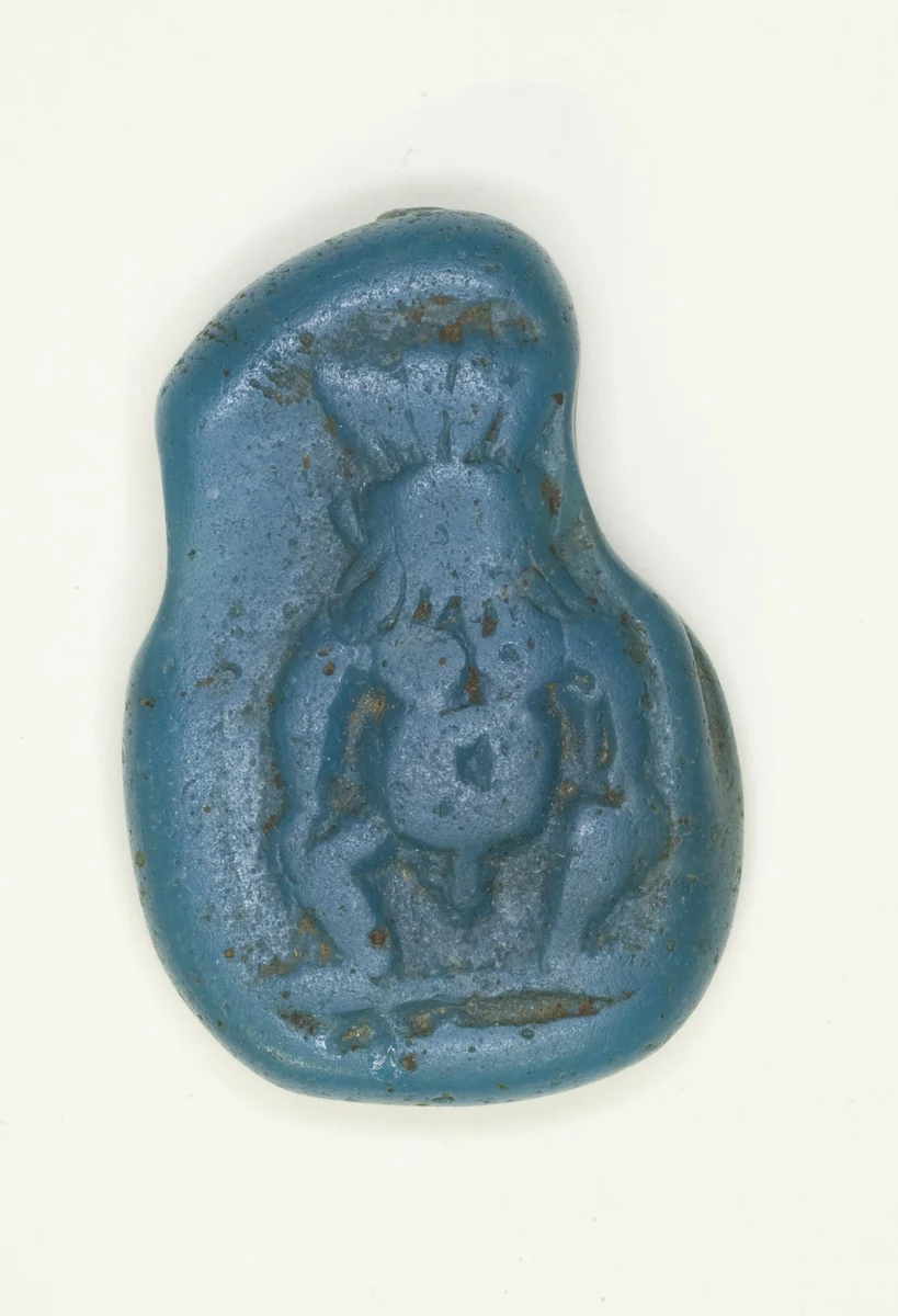 Amulet of the God Bes by Egyptian, metalwork, -1069--656