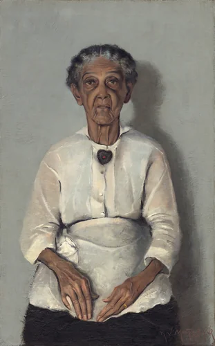 Portrait of My Grandmother by Archibald John Motley Jr., painting, 1922