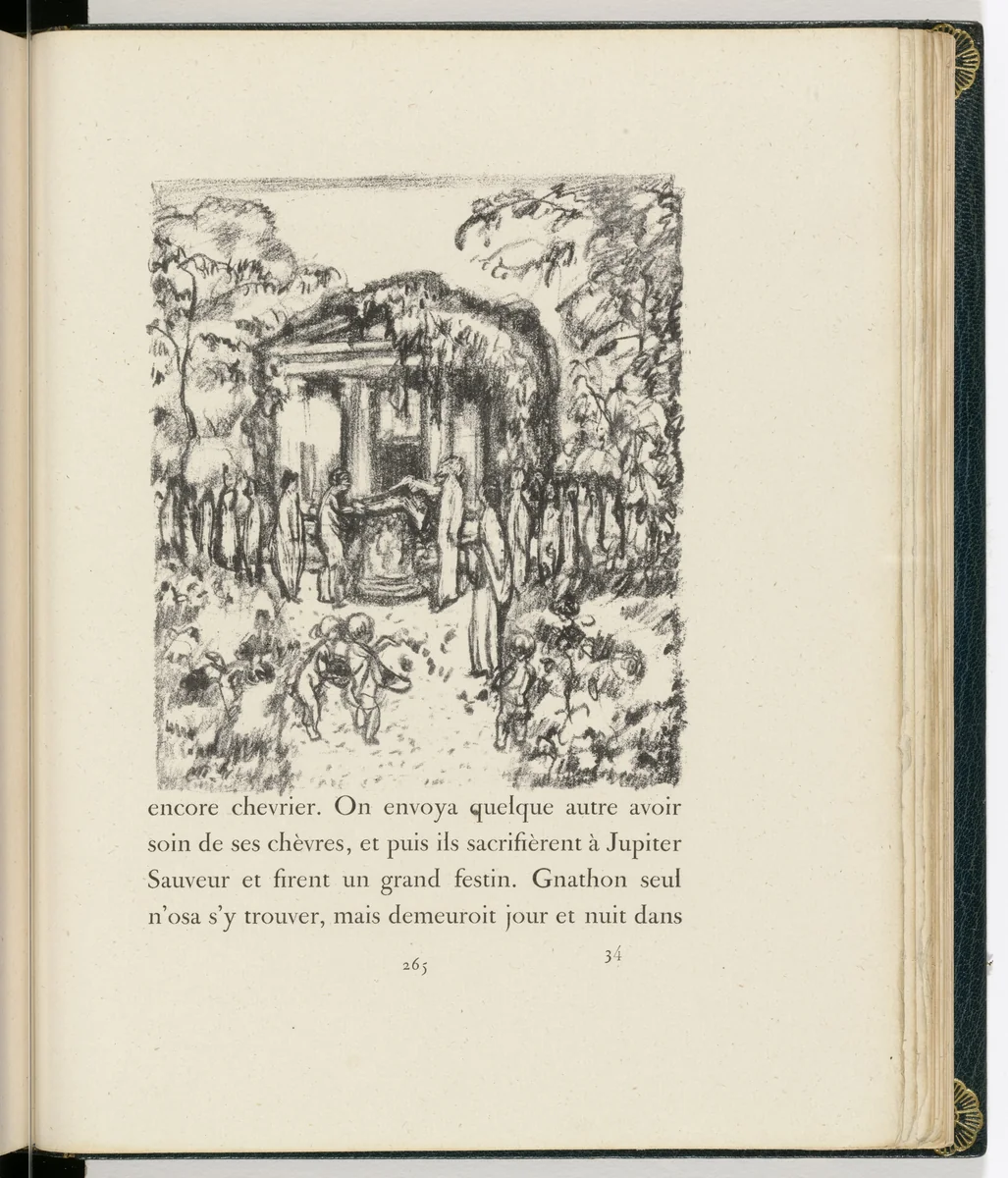 In-text plate (page 265) from Daphnis et Chloé by Pierre Bonnard, illustrated book, 1902