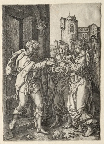 The Story of Lot by Heinrich Aldegrever, print, 1555