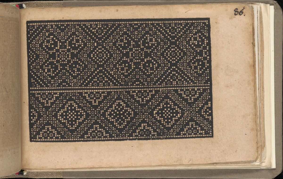 Schön newes Modelbuch (Page 86r) by Sigismundus Latomus, book, 1608