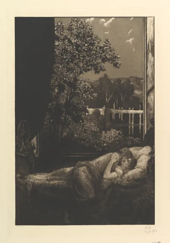 Happiness (from the series A Love) by Max Klinger, print, 1887-1903