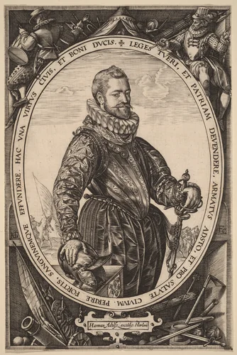 Jacques de la Faille by Hendrick Goltzius, print, 1580