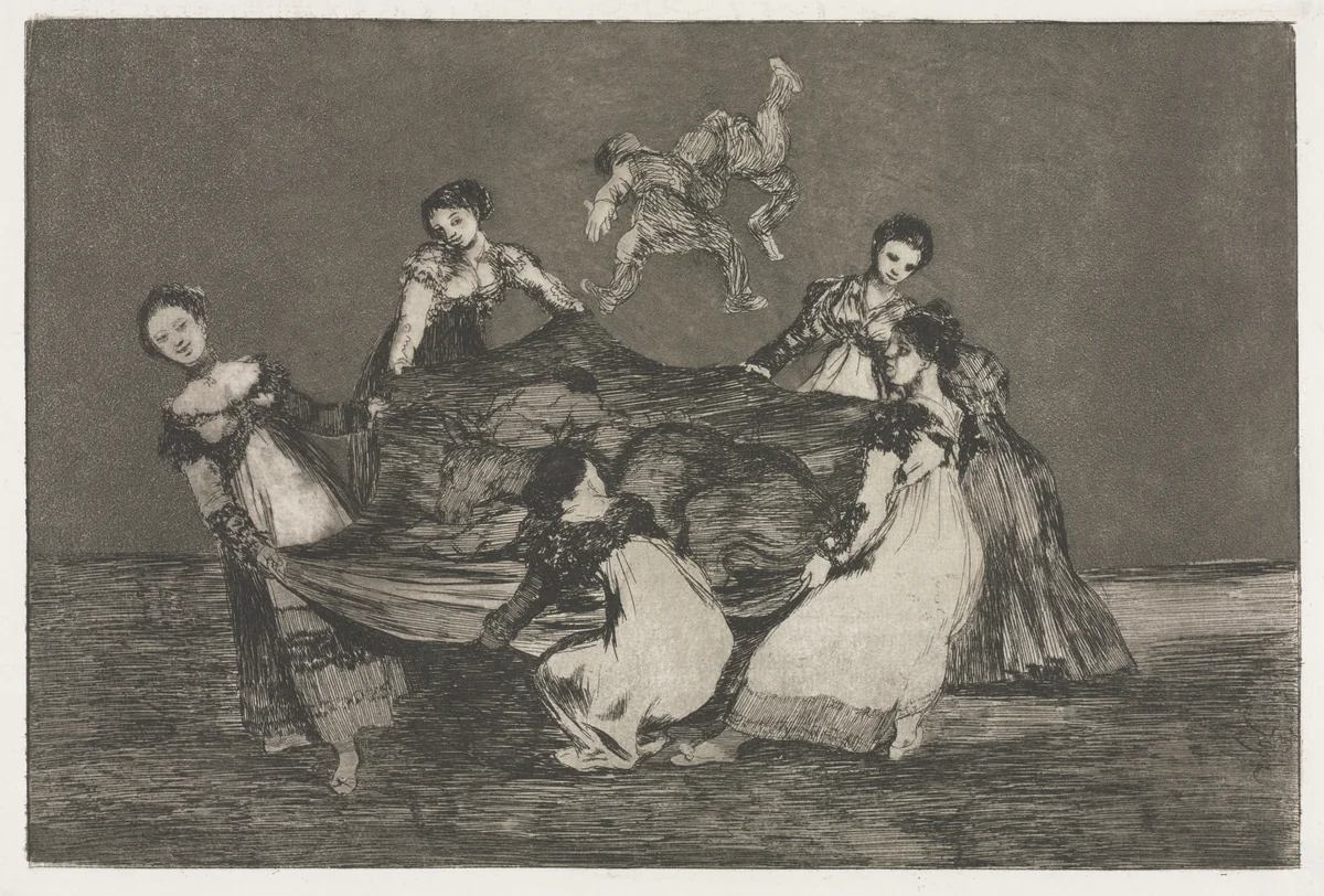The Proverbs: Feminine Folly by Francisco de Goya, print, 1864
