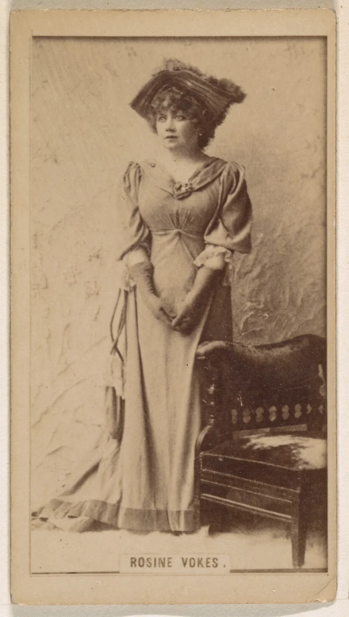 Rosine Vokes, from the Actresses series (N245) issued by Kinney Brothers to promote Sweet Caporal Cigarettes by Kinney Brothers Tobacco Company, photograph, 1890