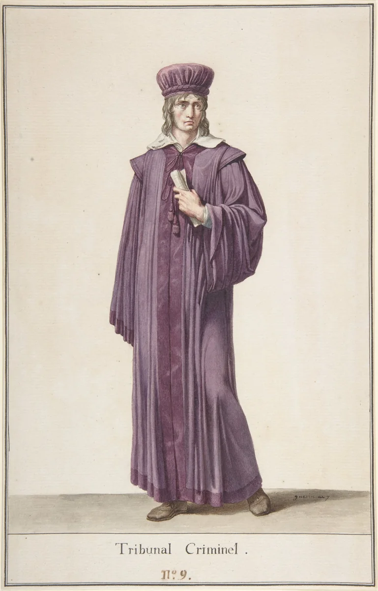 A Judge of the Criminal Court by Pierre Narcisse Guérin, drawing, 1798-1799