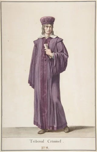 A Judge of the Criminal Court by Pierre Narcisse Guérin, drawing, 1798-1799