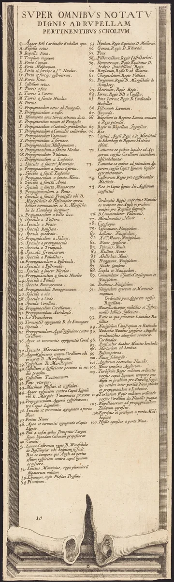 The Siege of La Rochelle [plate 13 of 16; set comprises 1952.8.97-112] by Jacques Callot, print, 1628-1631