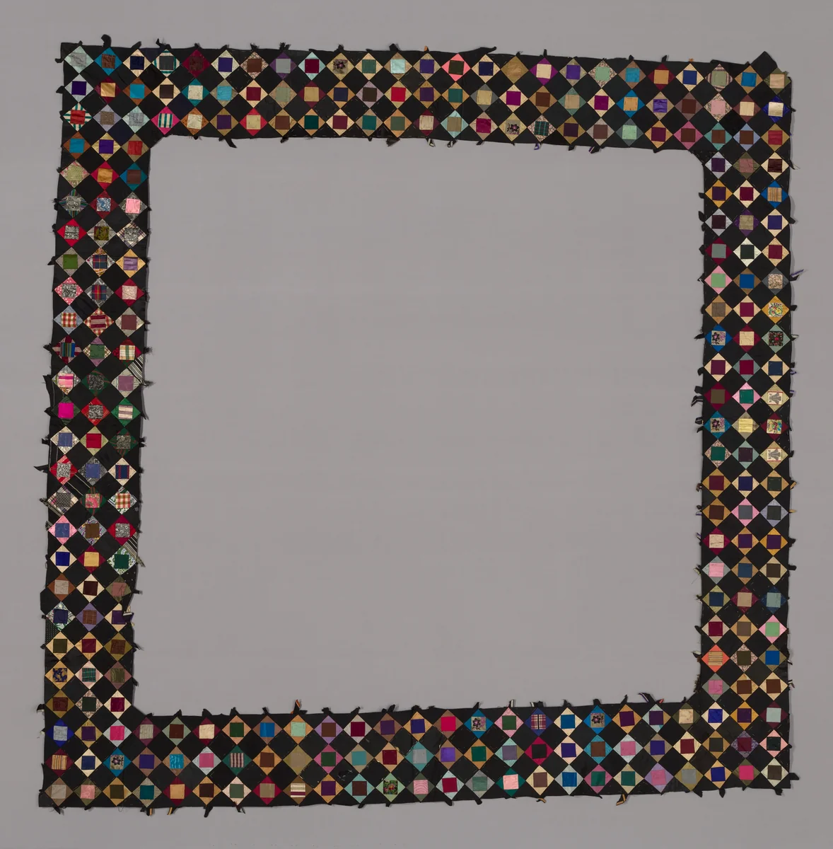 Fragment (From a Bedcover) by United States, textile, 1876