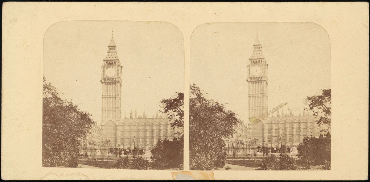 [Pair of Early Stereograph Views of London, England] by Views of London, photograph, 1850-1879