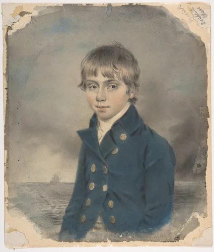 Memento Portrait of a Young Midshipman by John Downman, drawing, 1769-1824